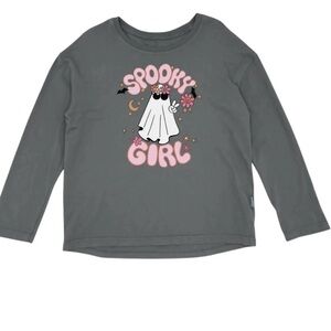 Spooky Girl Gray Kids Shirt